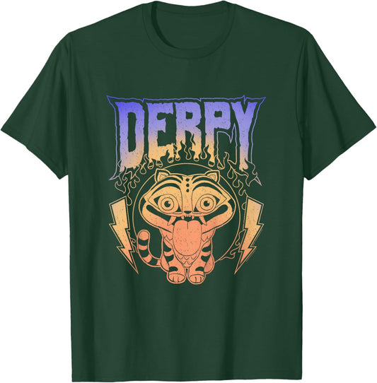 Kpop Demon Hunters Derpy Retro Metal Band Style Logo T-Shirt - T-Shirt | Forest