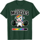 Cute Unicorn Weightlifting Workout Nerdy Gym Funny T-Shirt - T-Shirt | Forest