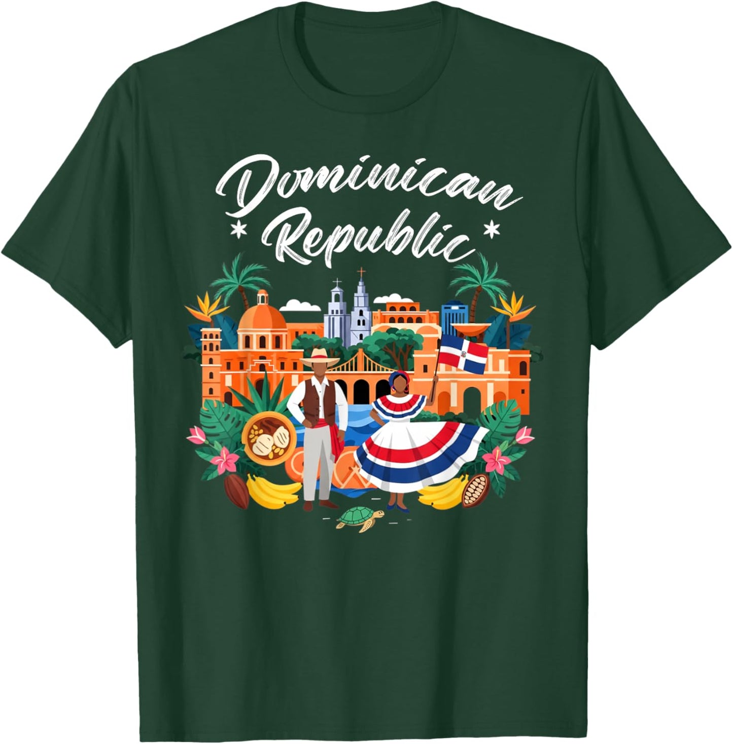 Dominican Flag Idea Kids Latin Heritage República Dominicana T-Shirt - T-Shirt | Forest