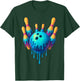 Funny Bowling Pins Bowler Ice Cream Drip Men Women Boys Kids T-Shirt - T-Shirt | Forest