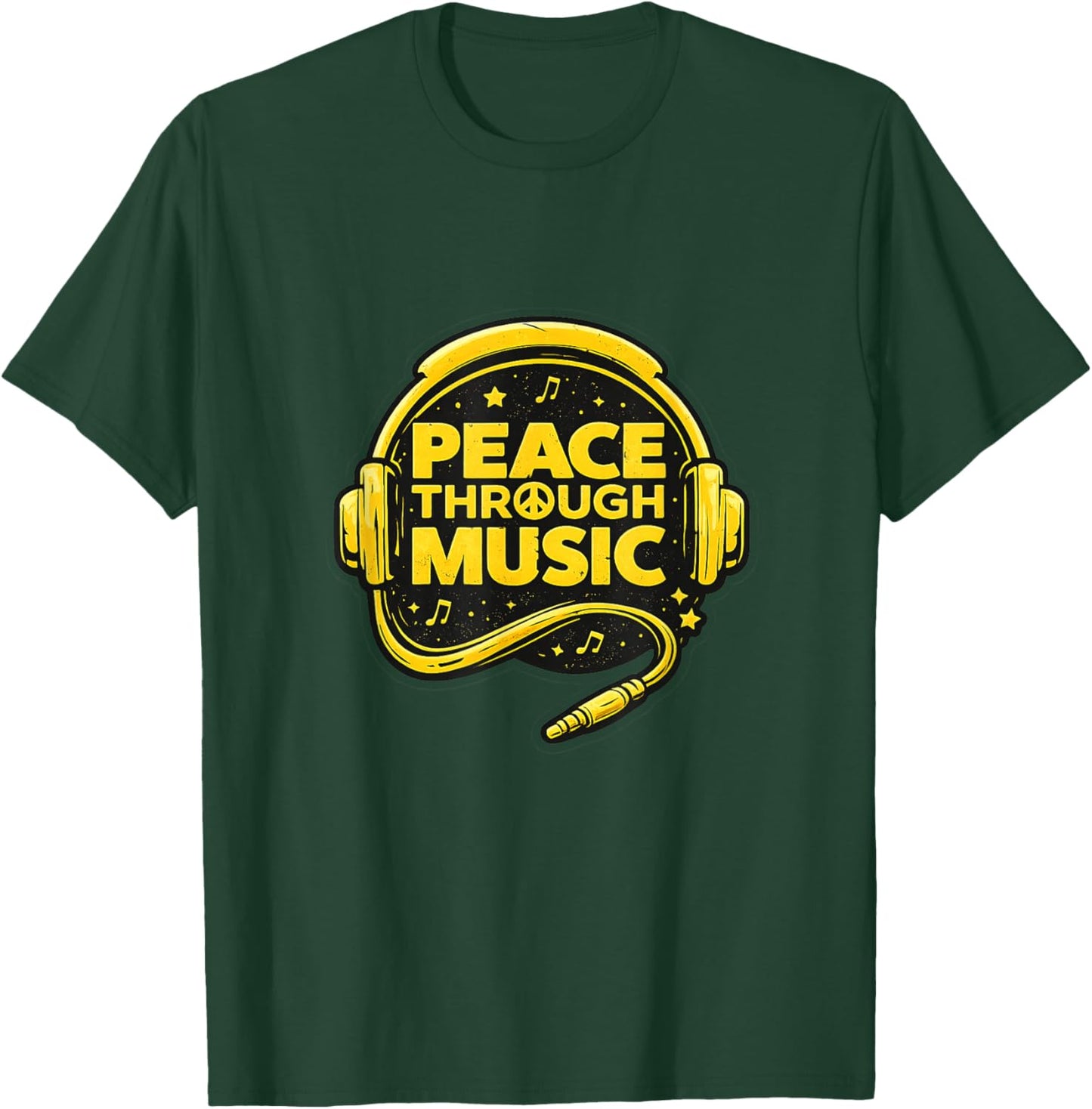 Peace Through Music T-Shirt - T-Shirt | Forest