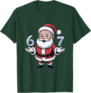 Christmas 67 Funny Xmas Six Seven Ugly Sweater 6-7 T-Shirt - T-Shirt | Forest