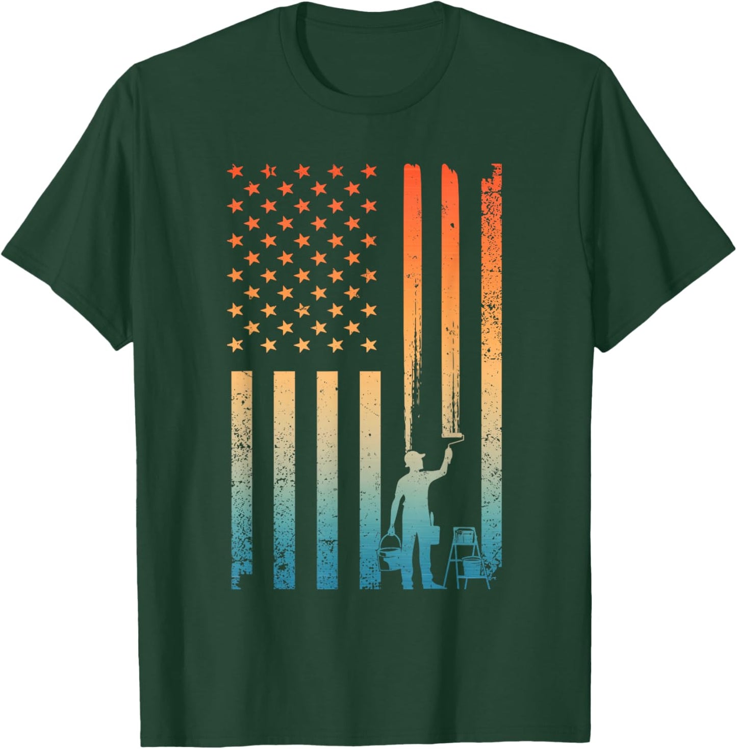Cool Painter Art Women Painting Job House Painter T-Shirt - T-Shirt | Forest