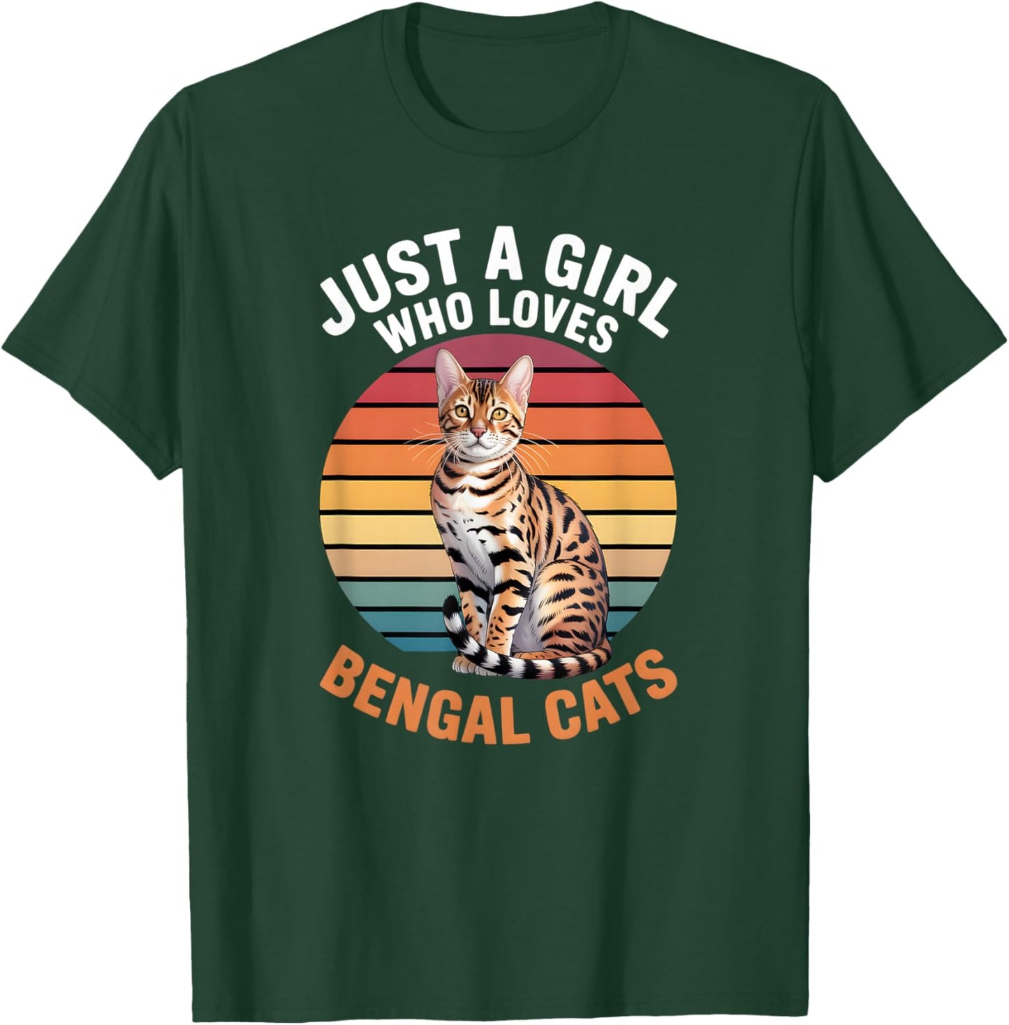 Girls Bengal Cat T-Shirt - T-Shirt | Forest