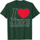 Stranger Things I Heart Steve Harrington Faded Red Heart T-Shirt - T-Shirt | Forest