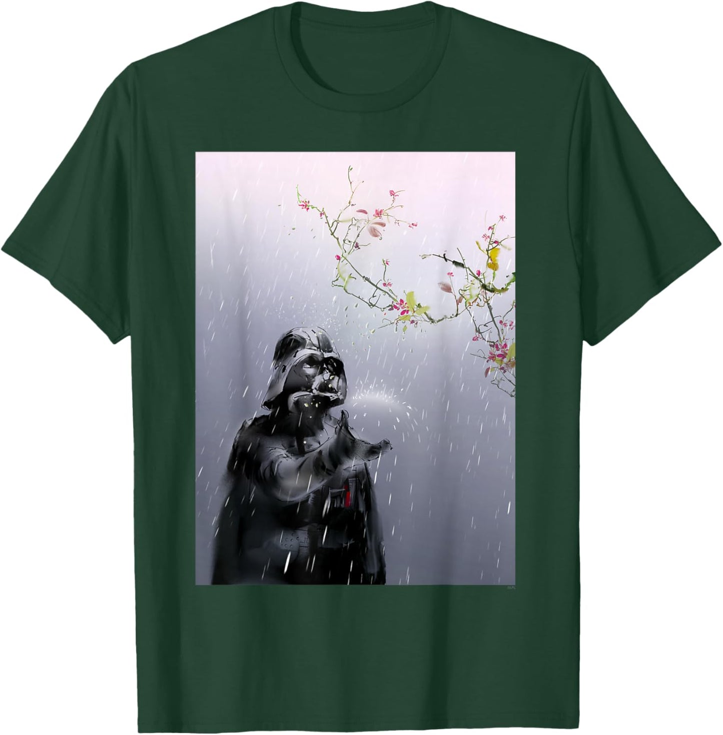Star Wars Darth Vader Spring Cherry Blossoms Sakura Art T-Shirt - T-Shirt | Forest