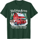 Vintage Red Truck Holiday Acres Christmas Tree Farm T-Shirt - T-Shirt | Forest