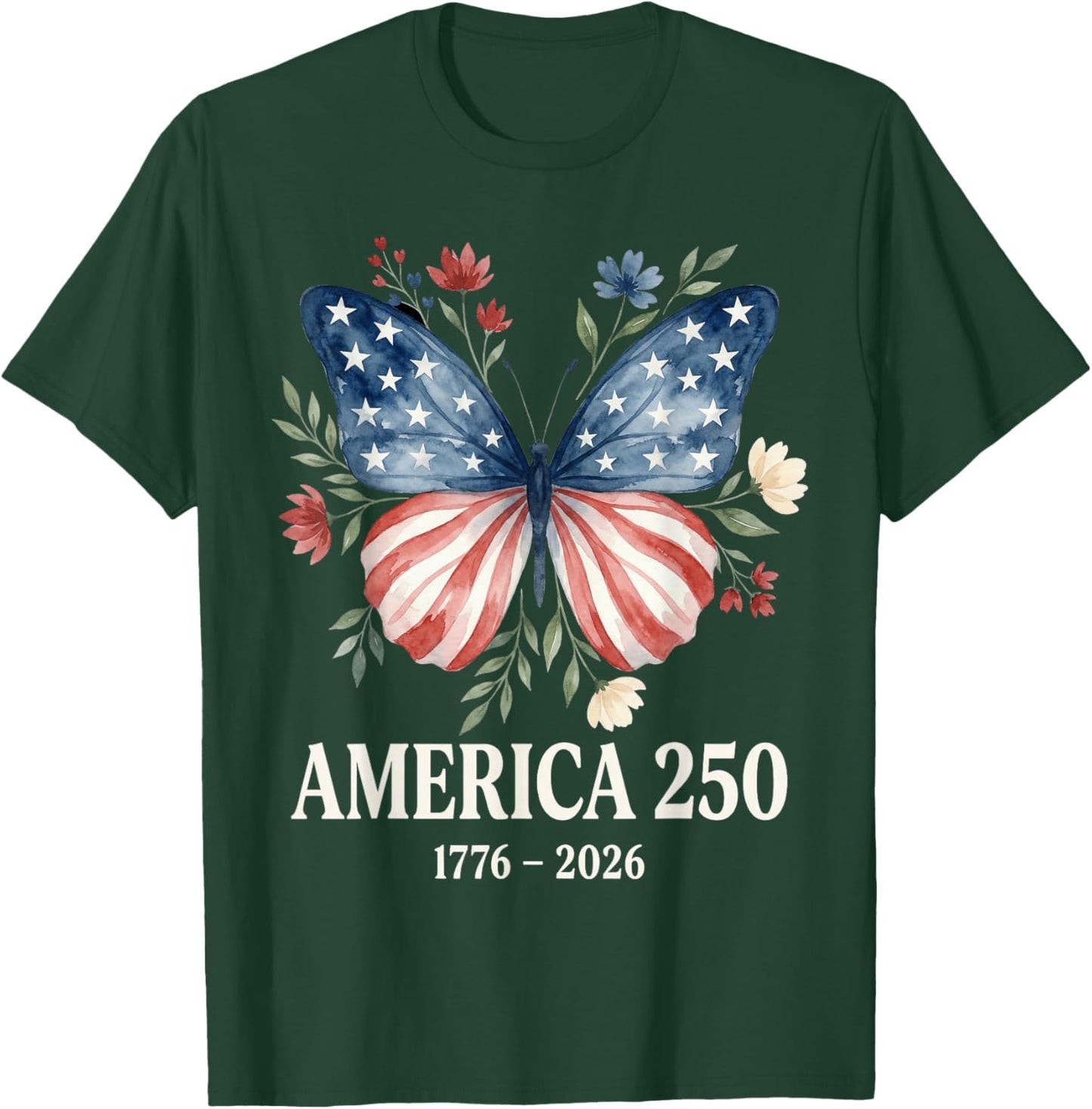 250th Anniversary USA Shirt Patriotic Freedom 4th of July T-Shirt - T-Shirt | Forest