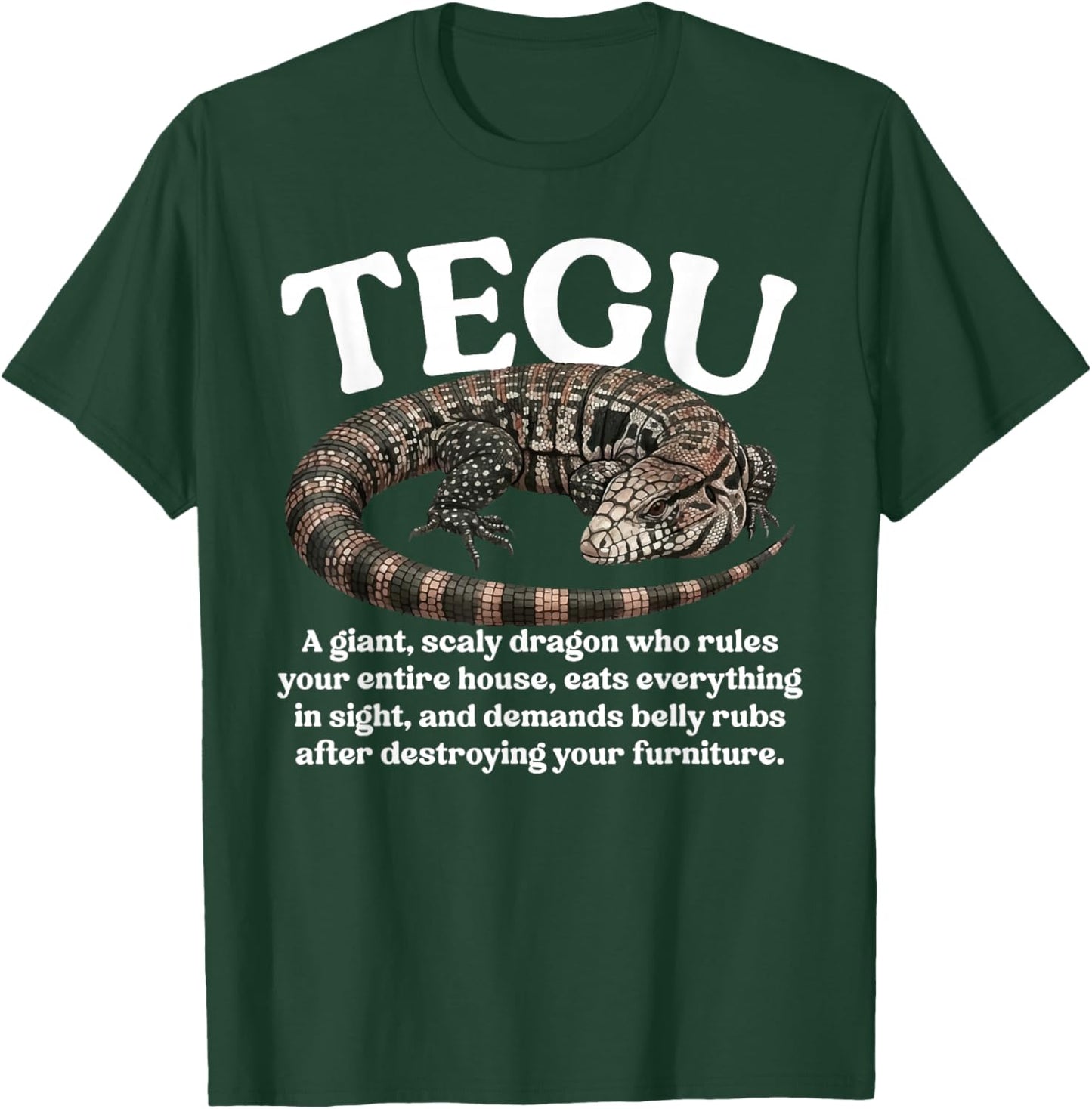 Tegu Definition Tegu Owner Tegu Lover Tegu Lizard T-Shirt - T-Shirt | Forest