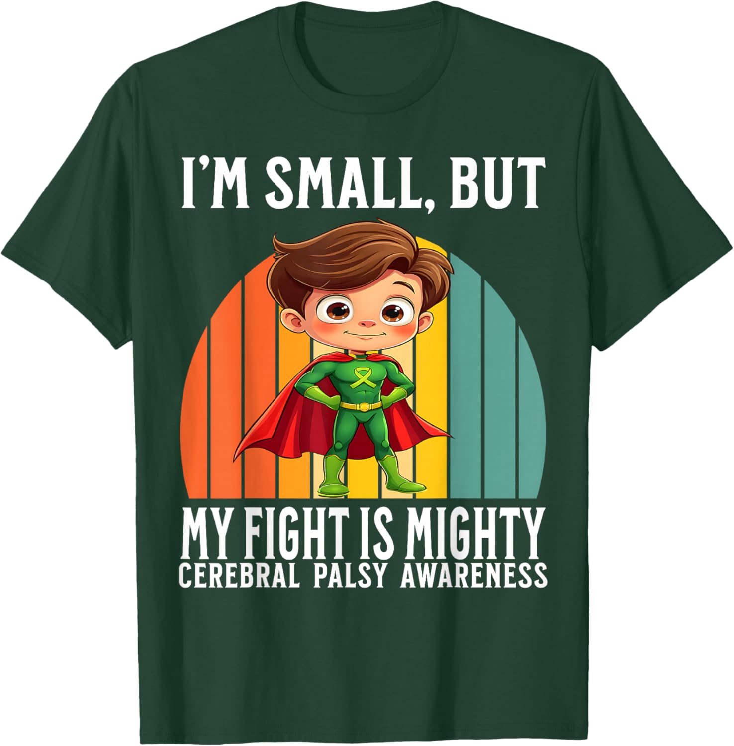 Cerebral Palsy Awareness Gifts for Kids CP Awareness Warrior T-Shirt - T-Shirt | Forest
