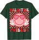 Valentine Vibes Hippie Valentines Day Shirts for Girls Women T-Shirt - T-Shirt | Forest