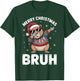 Merry Christmas Bruh Capybara Dabbing Santa Hat Xmas Capy T-Shirt - T-Shirt | Forest
