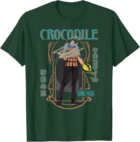 One Piece Anime Crocodile Desert King Warlord of The Sea T-Shirt - T-Shirt | Forest
