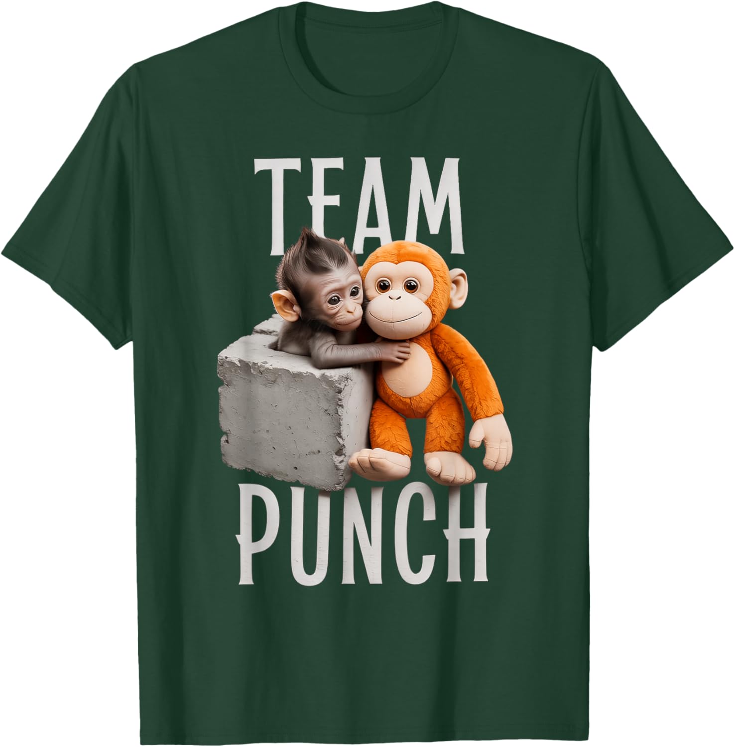Team Punch - Baby Monkey T-Shirt - T-Shirt | Forest