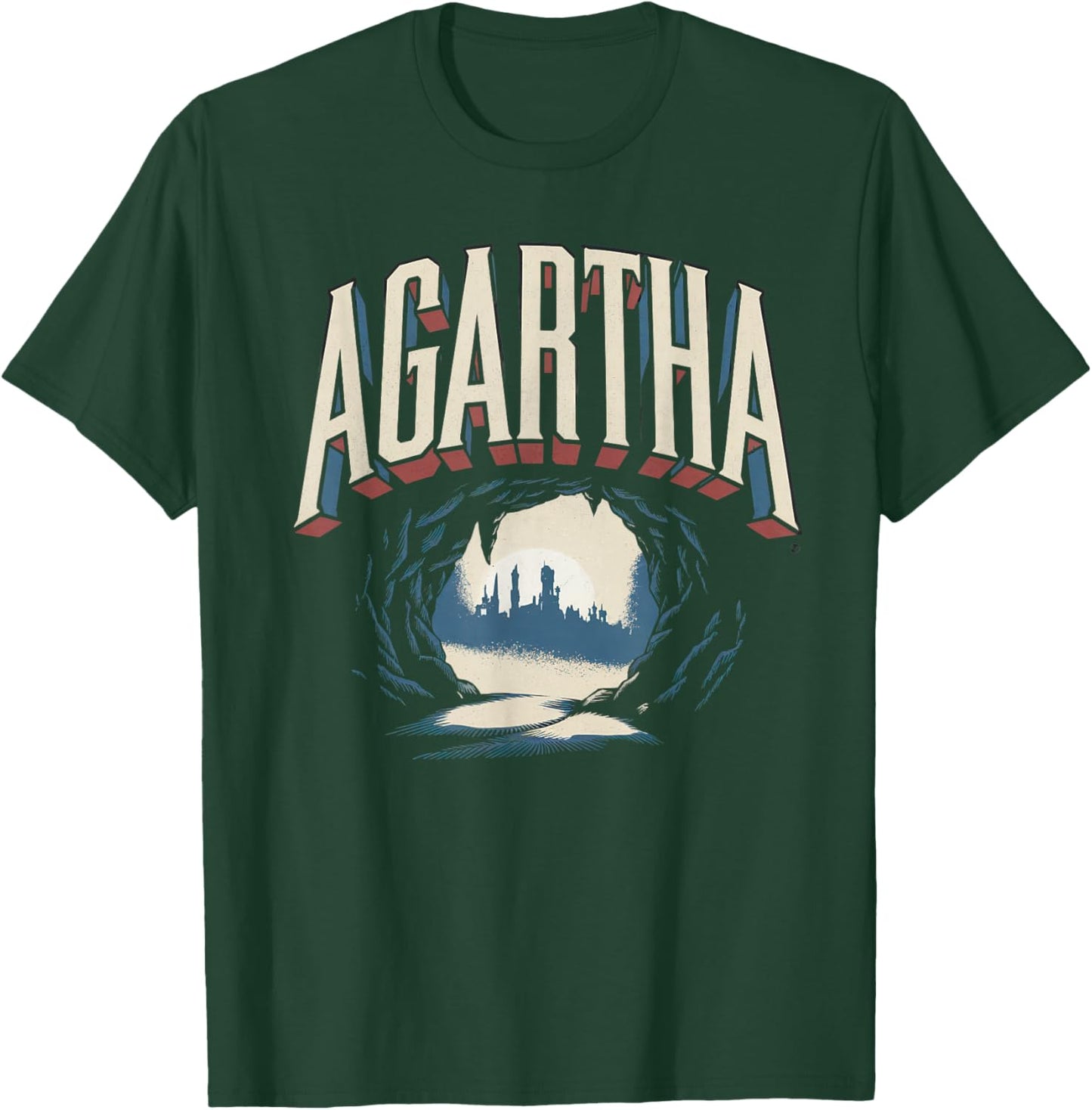 Agartha City UFO Conspiracy Theory Sci Fi Gaming T-Shirt - T-Shirt | Forest