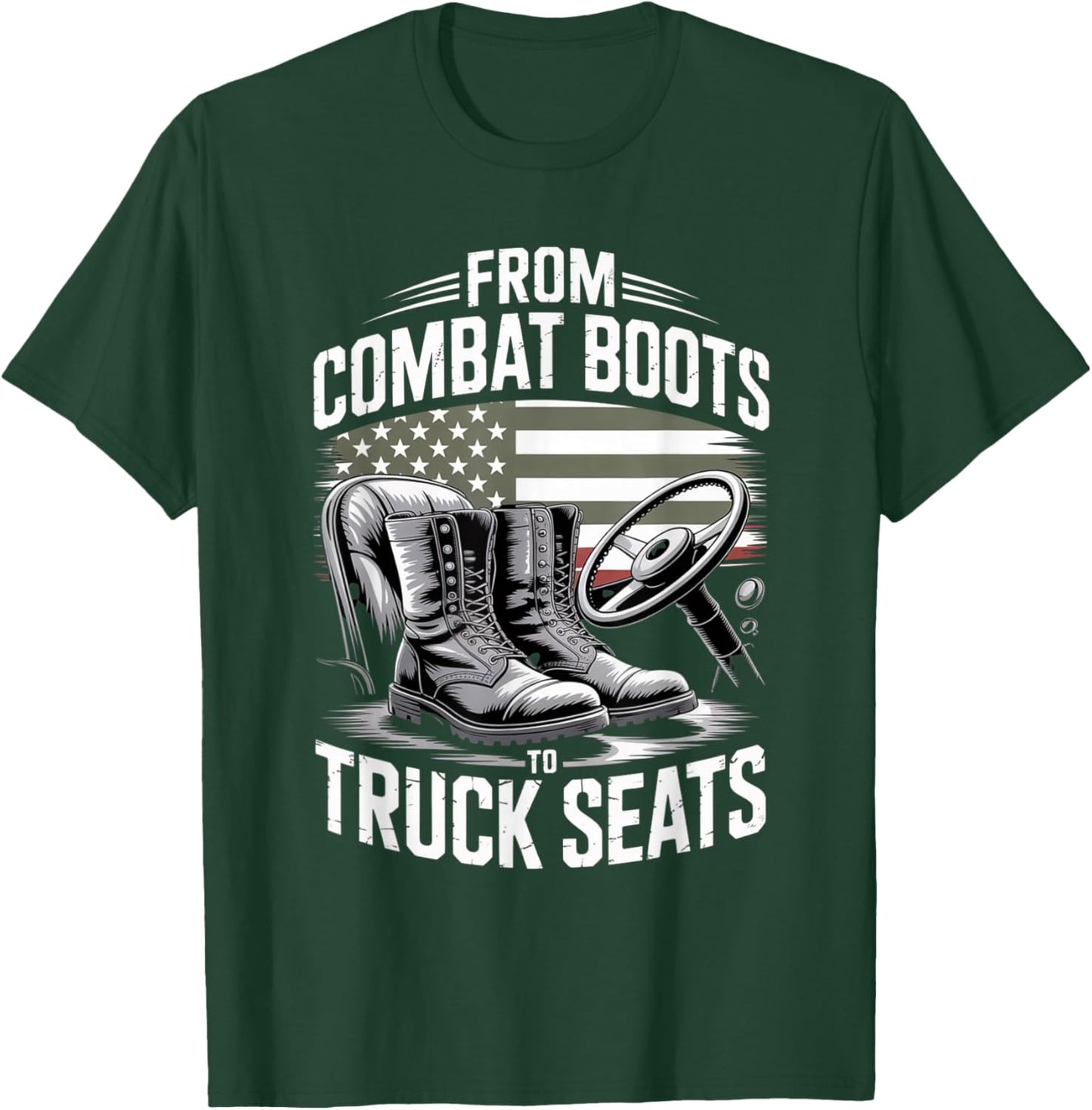 Truck Driver 18 Wheeler Semi Truck T-Shirt - T-Shirt | Forest