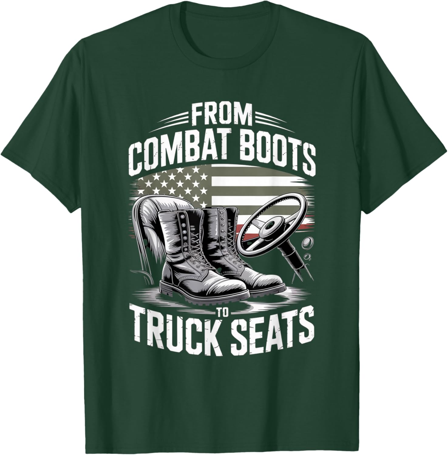 Truck Driver 18 Wheeler Semi Truck T-Shirt - T-Shirt | Forest
