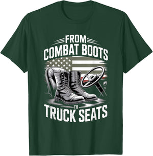 Truck Driver 18 Wheeler Semi Truck T-Shirt - T-Shirt | Forest