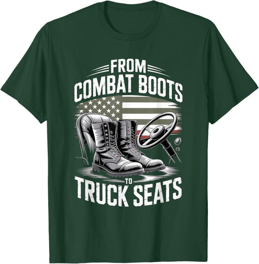 Truck Driver 18 Wheeler Semi Truck T-Shirt - T-Shirt | Forest