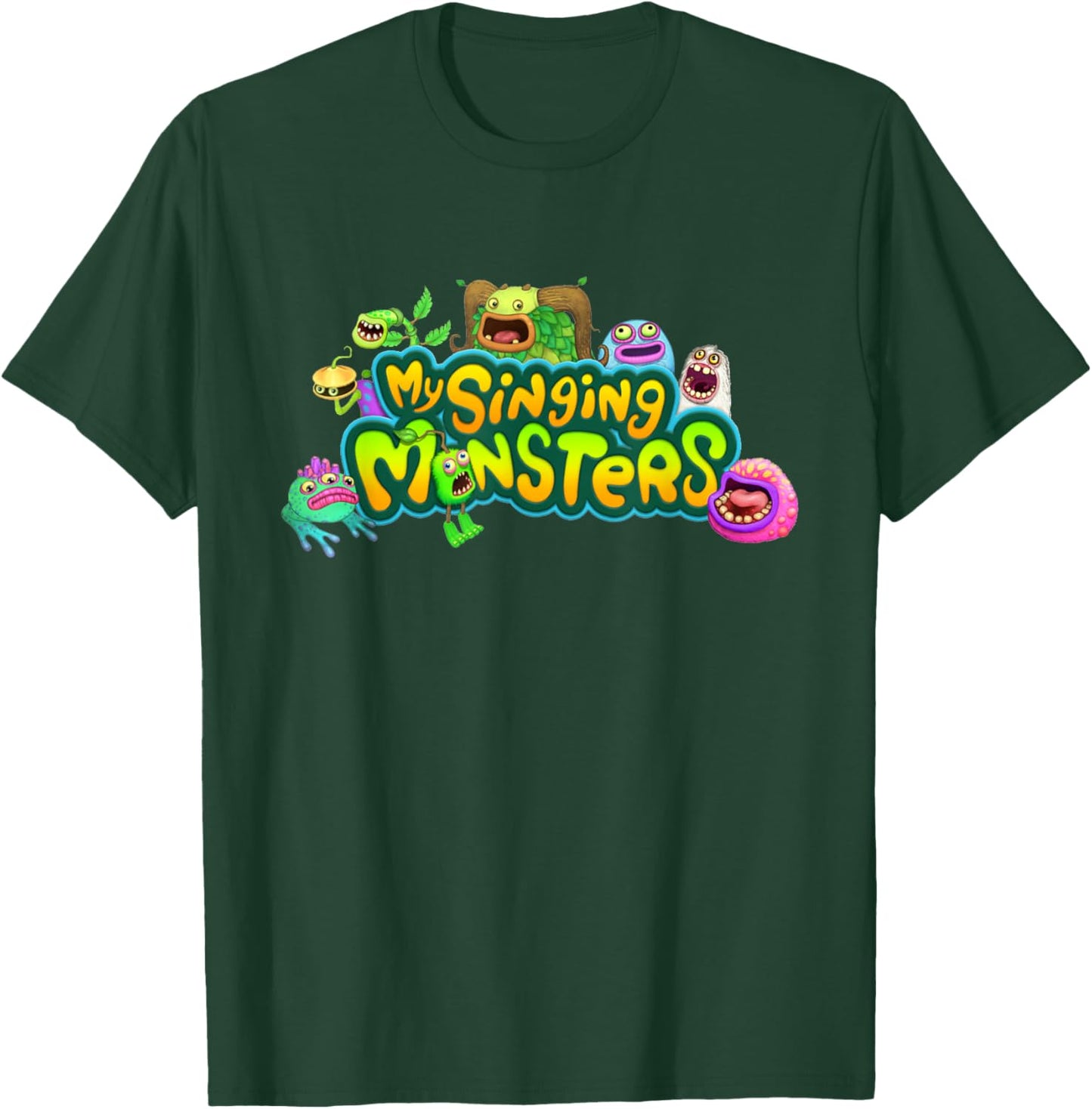 Singing Monsters Plush Robots Costume for Kids Boys, Girls T-Shirt - T-Shirt | Forest