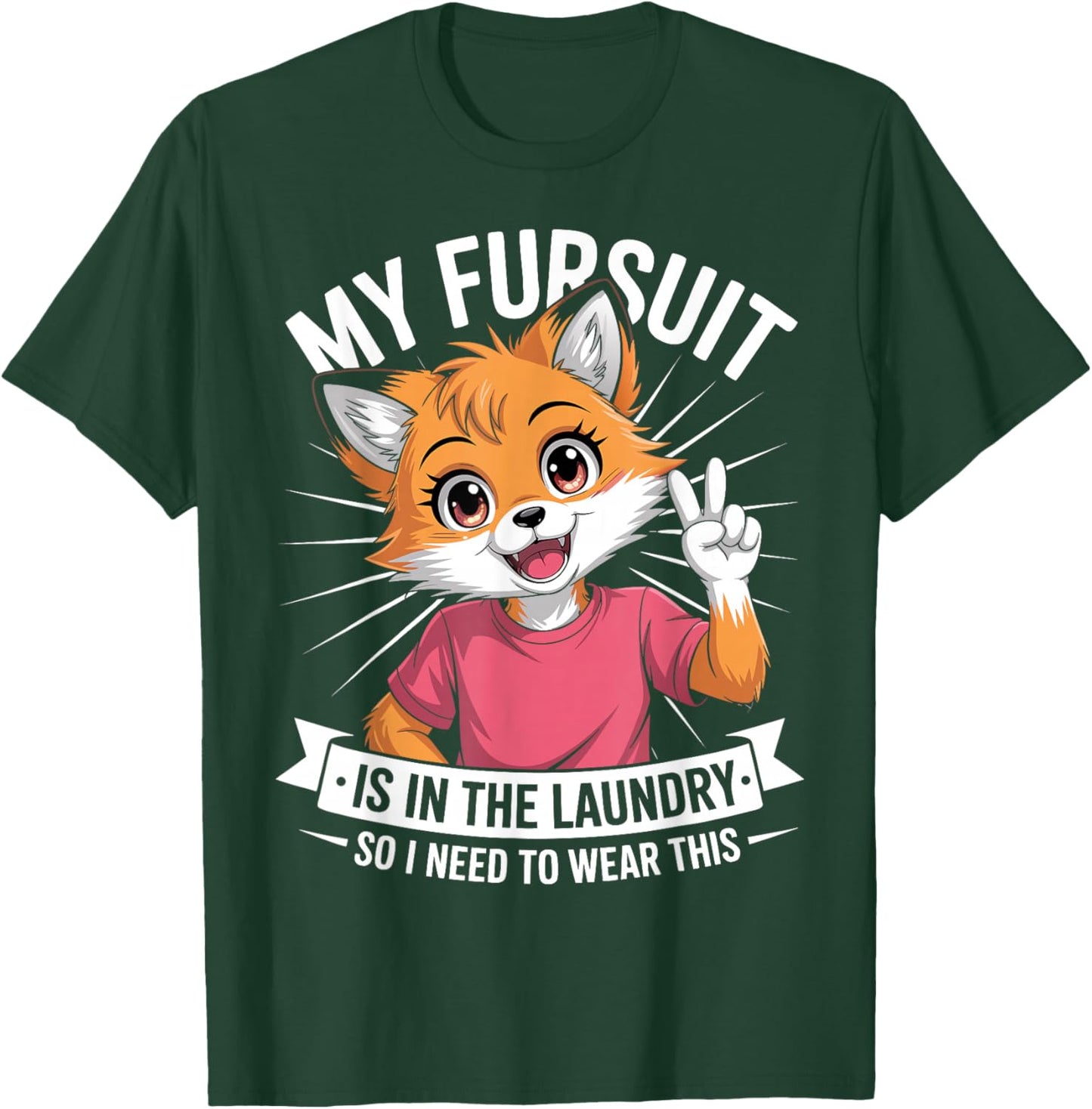 Furry Fandom Fursuit Cosplay Convention T-Shirt - T-Shirt | Forest