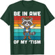 Be in Awe of My Tism Cute Cowboy Raccoon Autism Awareness T-Shirt - T-Shirt | Forest