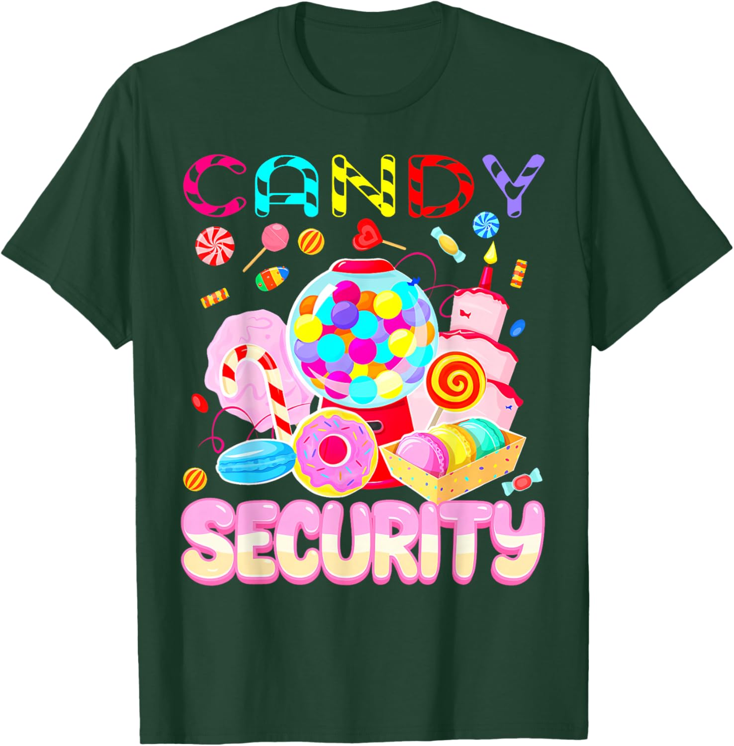 Candy Security Funny Halloween Costume T-Shirt - T-Shirt | Forest