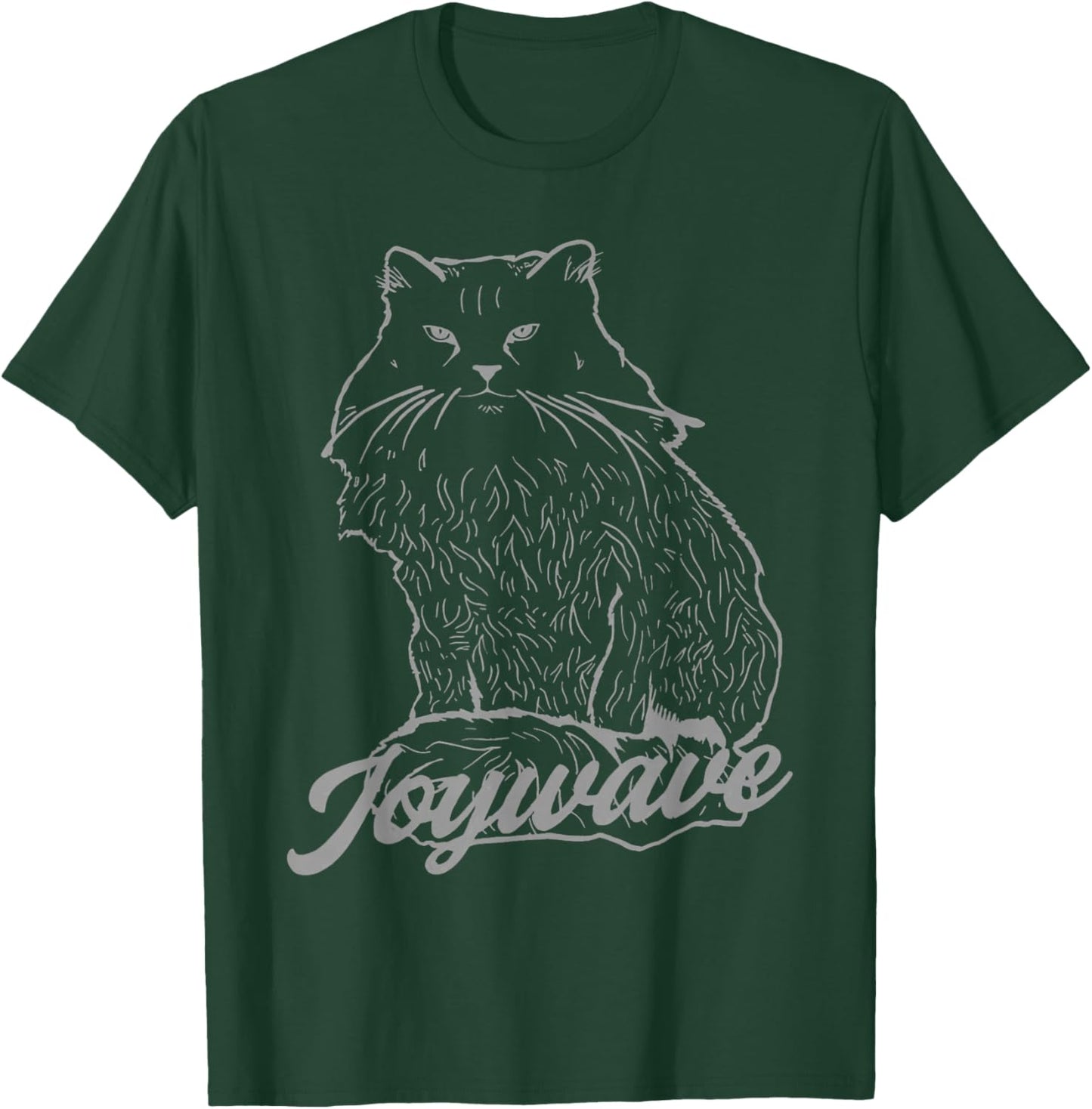 Joywave Cat Leave Me The Fluff Alone Grey T-Shirt - T-Shirt | Forest