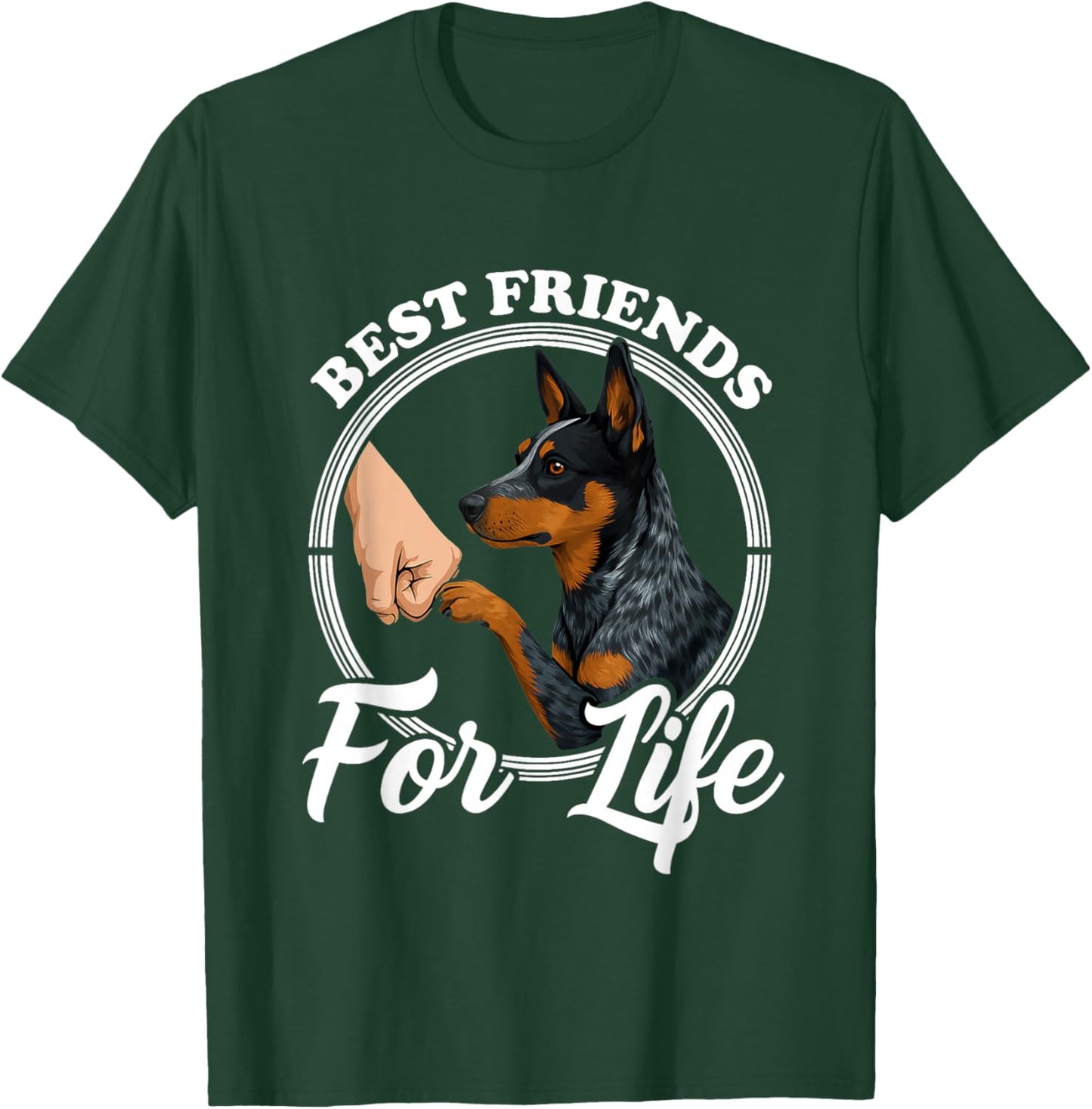Blue Heeler Dog Lover Design Beautiful Australian Cattle Dog T-Shirt - T-Shirt | Forest