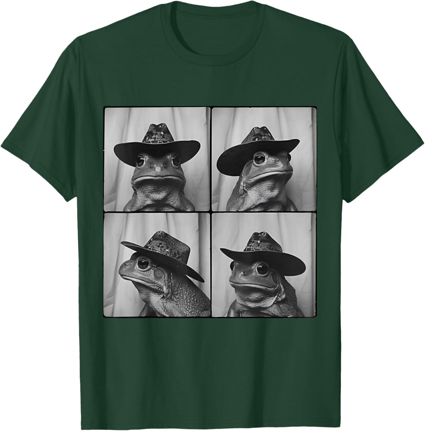 Frog in Cowboy Hat Funny Animal Photobooth Frog Boys Kids T-Shirt - T-Shirt | Forest