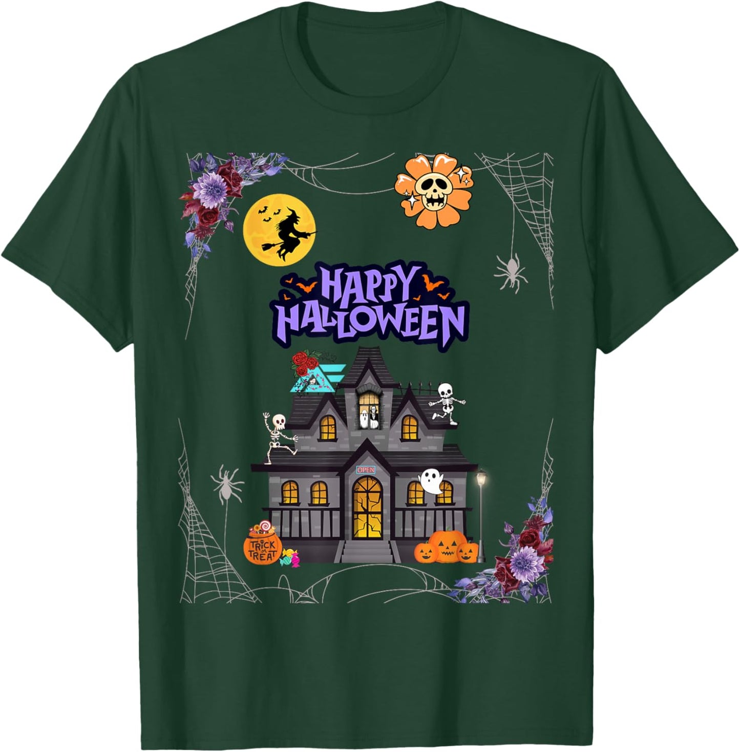 Trick-or-Treat Manor T-Shirt - T-Shirt | Forest