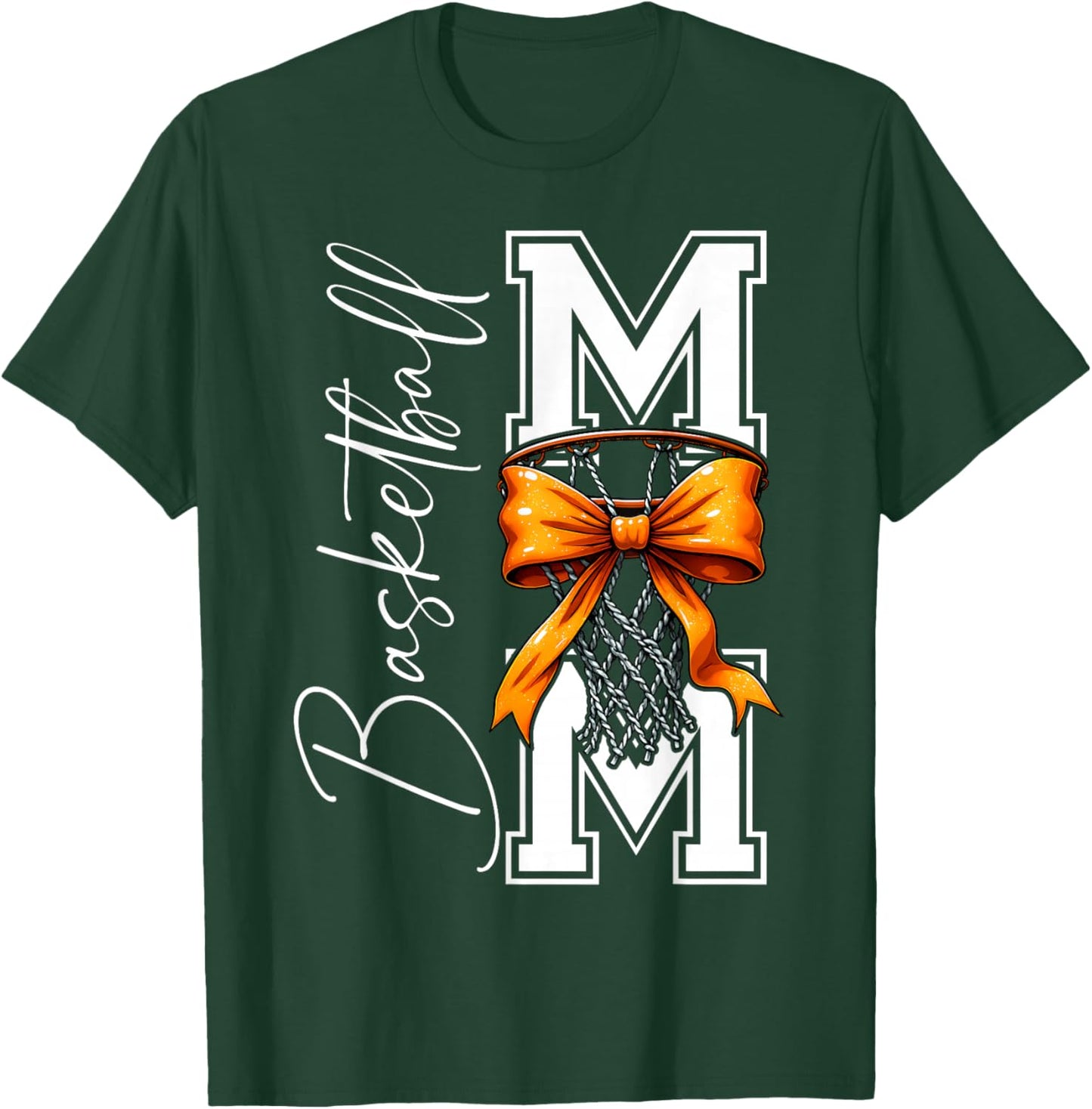 Basketball Mom Game Day Funny Basketball Player Mother's Day T-Shirt - T-Shirt | Forest