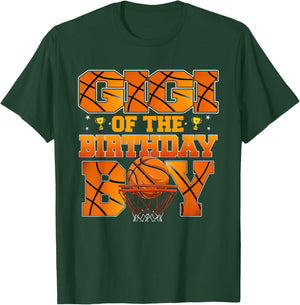 Basketball Gigi of The Birthday Boy Family Matching T-Shirt - T-Shirt | Forest