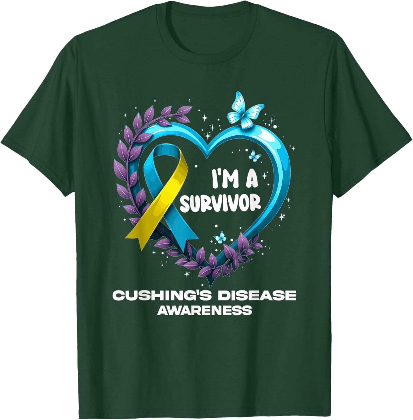 I'm A Survivor Cushing's Disease Awareness T-Shirt - T-Shirt | Forest