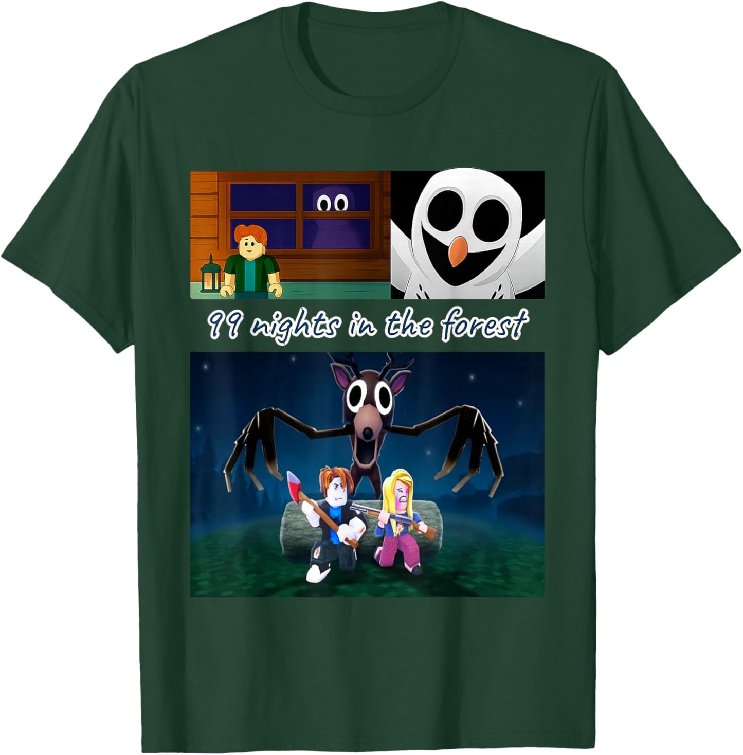 99 Nights in The Forest Birthday Costume for Boys Girls Teen T-Shirt - T-Shirt | Forest