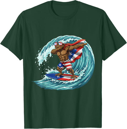 Coqui Frog Puerto Rico Taino Puerto Rican Flag Boricua T-Shirt - T-Shirt | Forest