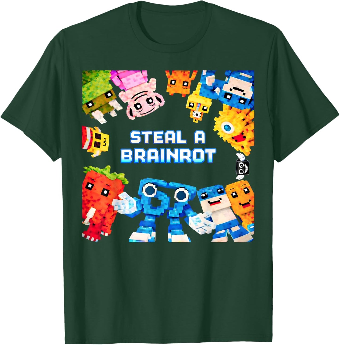 Steal A Brainrot Funny 67 Birthday Boy Meme Gifts for Kids T-Shirt - T-Shirt | Forest