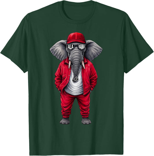 Vintage AL Elephant Lovers Women Kids T-Shirt - T-Shirt | Forest