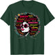 Black Queen Afro Melanin Paint Dripping Juneteenth T-Shirt - T-Shirt | Forest