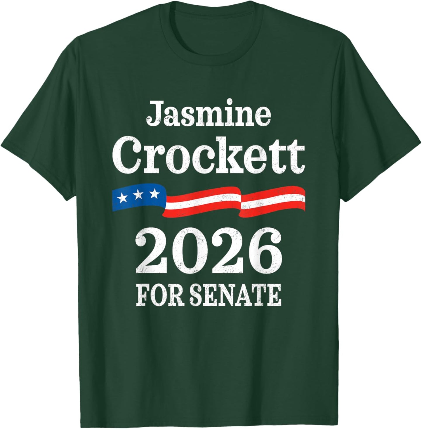 Jasmine Crockett 2026 for US Senate Texas TX Democrat T-Shirt - T-Shirt | Forest