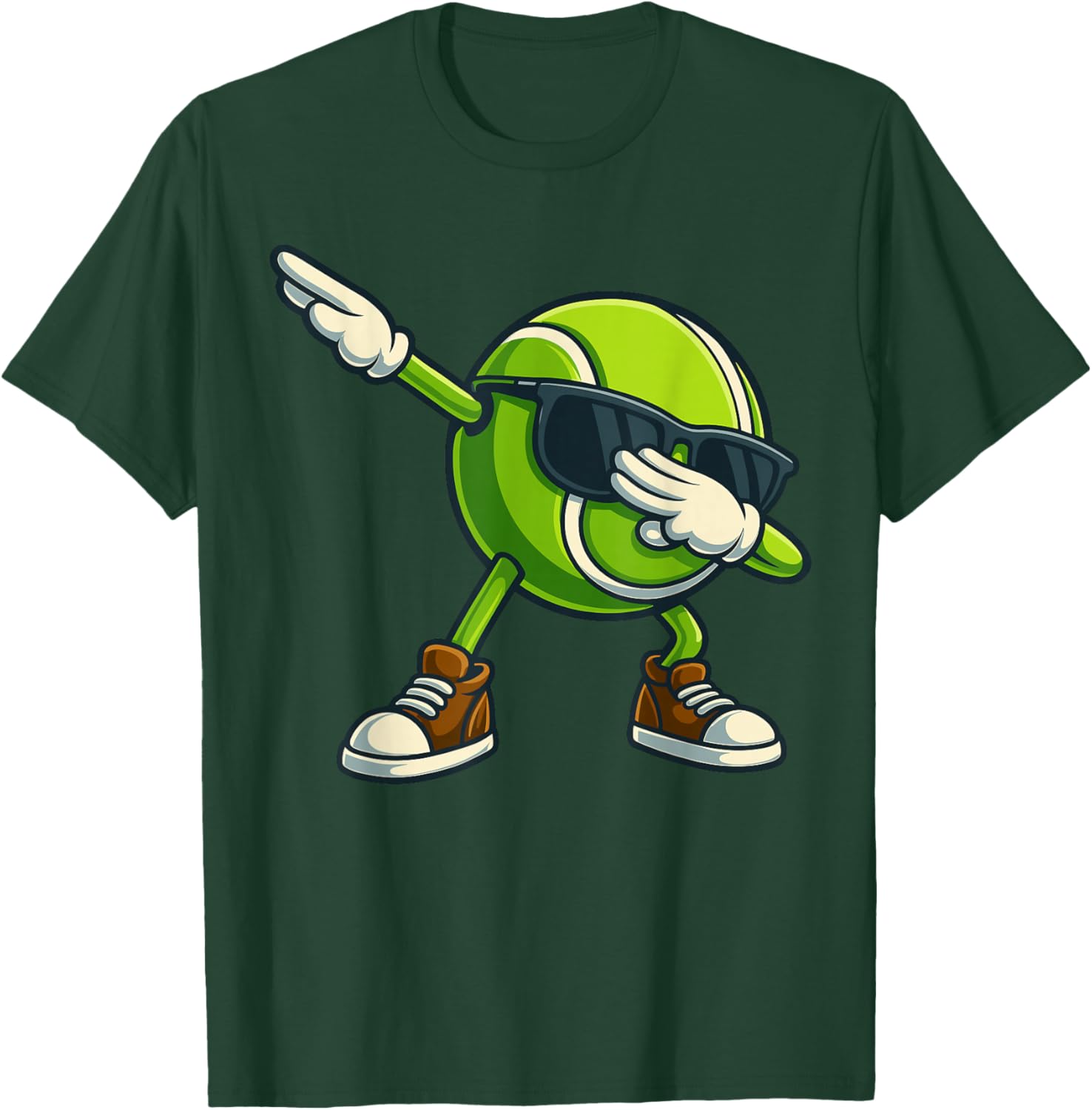 Tennis Game Day Shirt Shirt, Cool Dabbing Tennis T-Shirt - T-Shirt | Forest