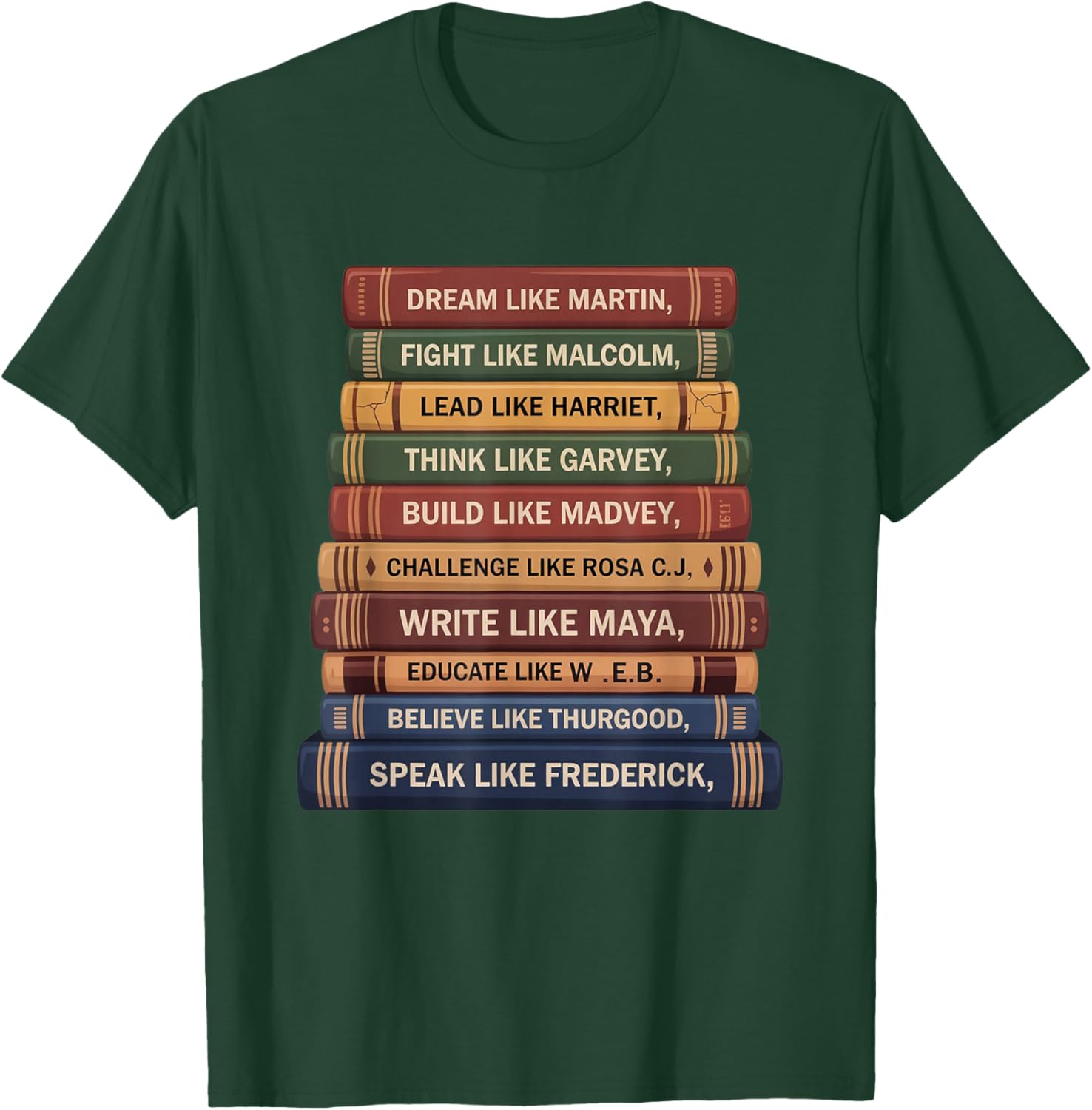 Black History Month Black Leaders African American Teachers T-Shirt - T-Shirt | Forest