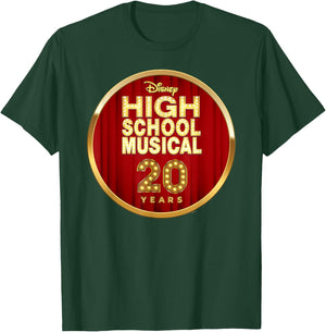 Disney High School Musical 20th Anniversary Official Logo T-Shirt - T-Shirt | Forest