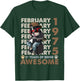 51st Birthday Dog Lover February 1975 Vintage 51 Years Old T-Shirt - T-Shirt | Forest