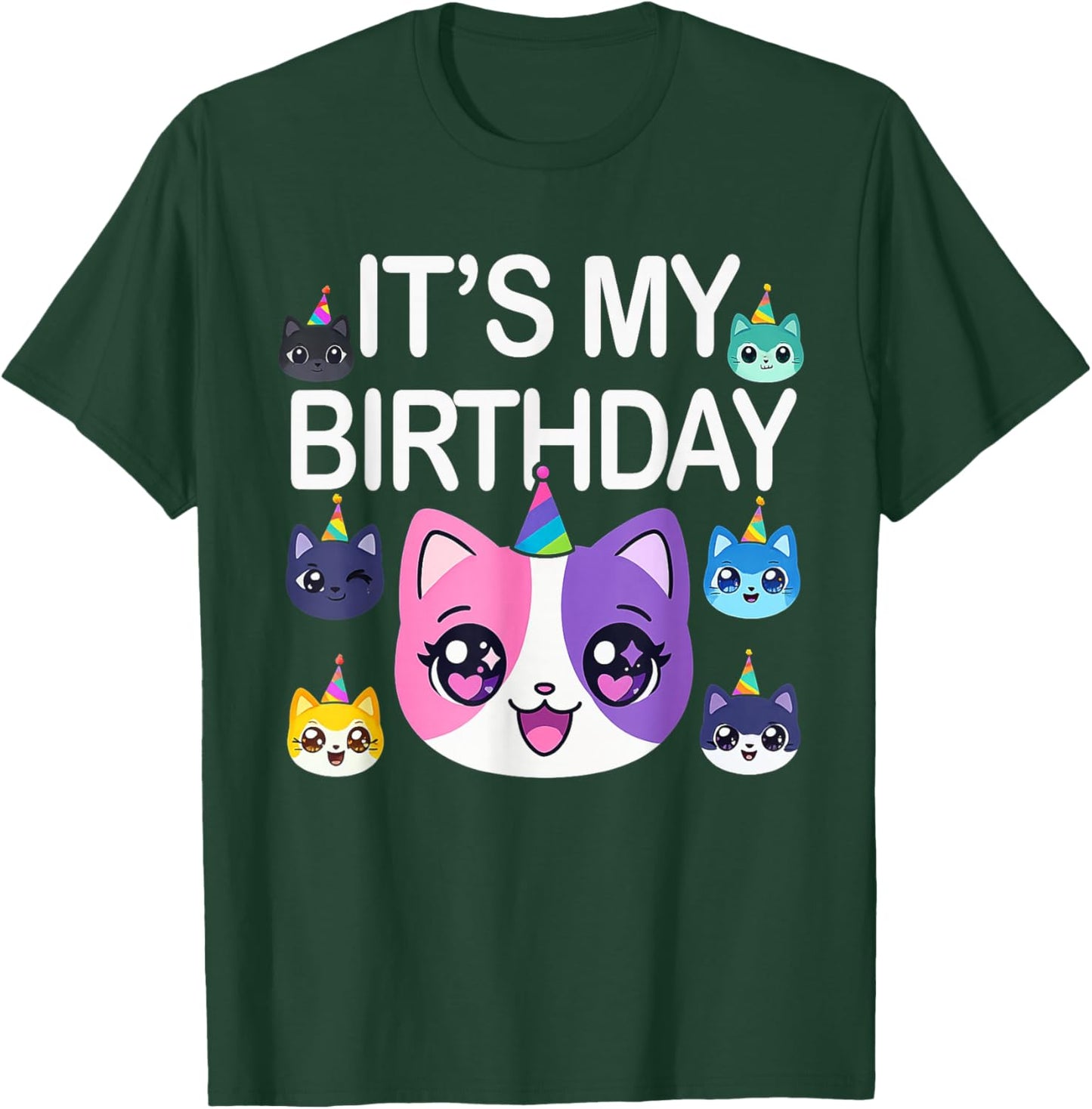 Meemeow Cats Plush Squishy Pink Birthday Design T-Shirt - T-Shirt | Forest