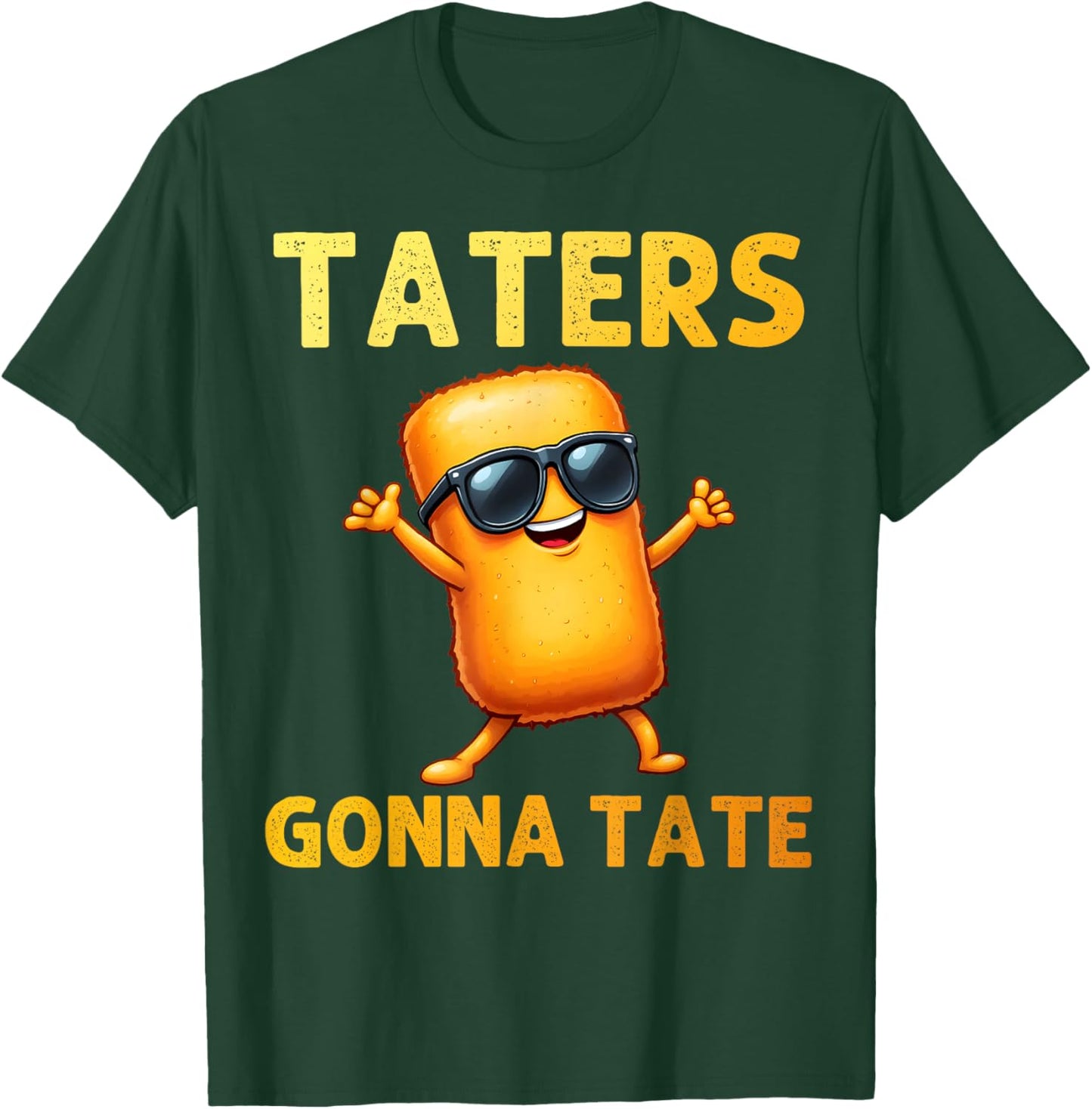 Best Tater Tot Art Women Kids Potato Tater Tot Lover T-Shirt - T-Shirt | Forest