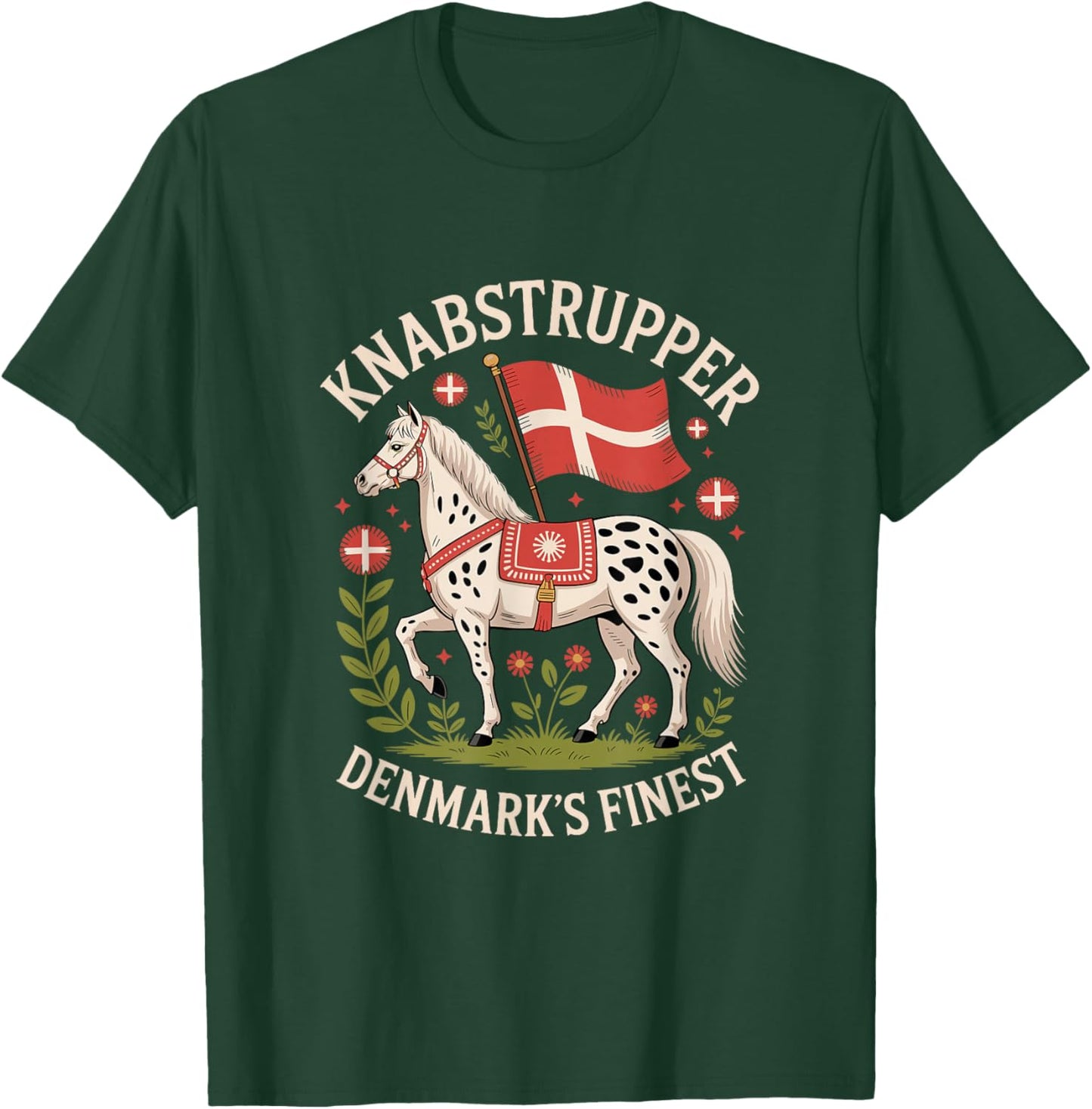 Knabstrupper Horse Denmark's Finest Equestrian T-Shirt - T-Shirt | Forest