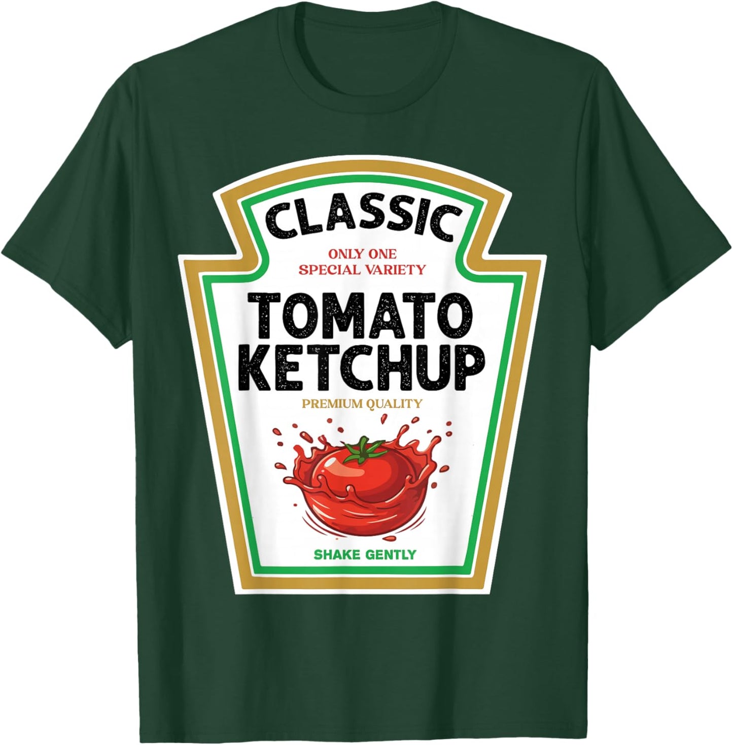 Red Ketchup DIY Halloween Costume Matching Group Ketchup T-Shirt - T-Shirt | Forest