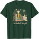 I'm Booked Tonight Floral Books Cozy Reading Graphic T-Shirt - T-Shirt | Forest