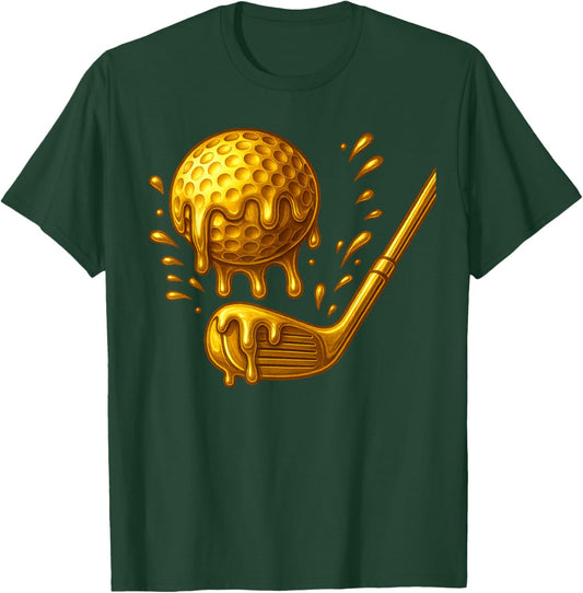 Respect The Drip Golf Vintage Swing Collection T-Shirt - T-Shirt | Forest